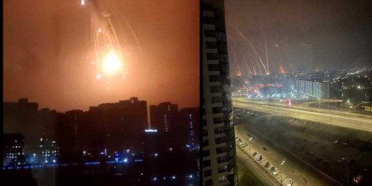 Reportan ataque con misiles en Kiev; explosiones en la capital de Ucrania