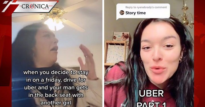 Mujer entra a trabajar a Uber y descubre engaño de su novio (VIDEO)
