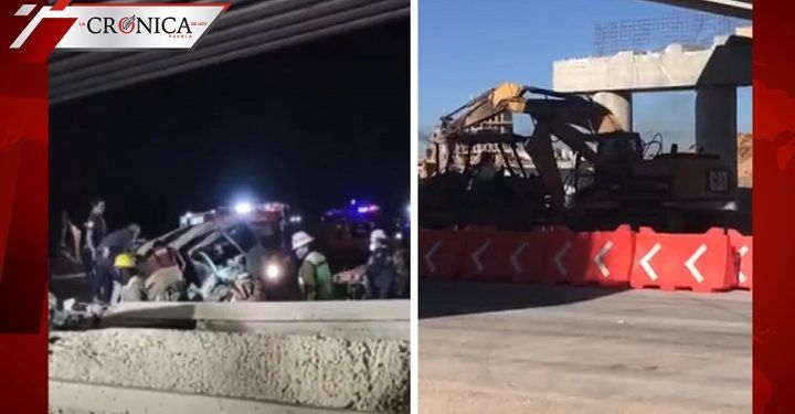 Difunden videos sobre el colapso en puente de la autopista México-Pachuca