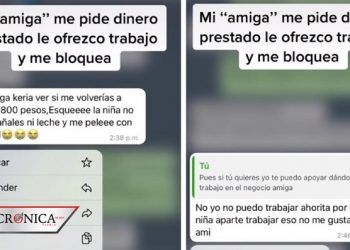 Joven pide dinero prestado a su amiga; se enojó porque le ofreció trabajo (VIDEO)