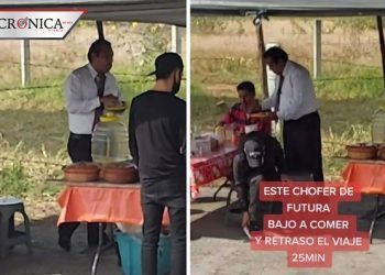 Denuncian en TikTok que chofer de autobús supuestamente retrasó viaje por ir a comer