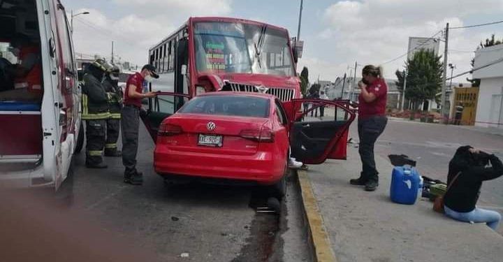 Fallece pareja en choque con ruta 86 de Amozoc