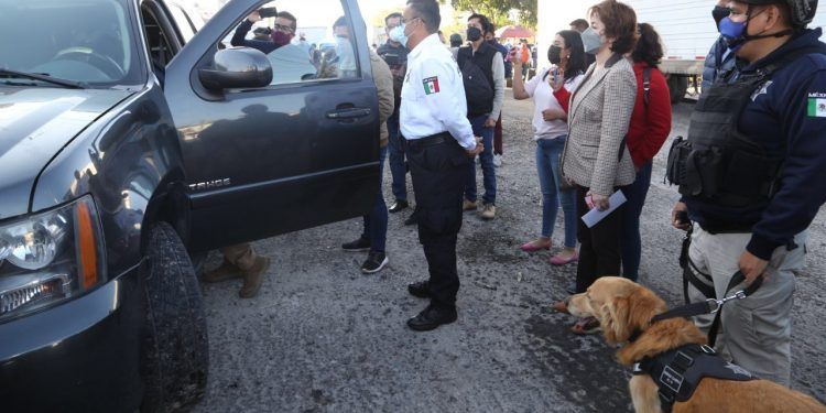Implementan SSC Puebla y Guardia Nacional operativo de vigilancia en la Central de Abasto