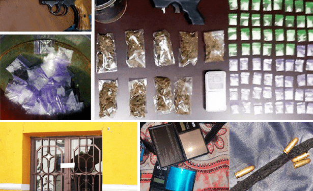 En siete cateos halla la FGE restos de drogas y armas