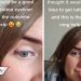 Chica se hace viral por arrepentirse de tatuaje sobre delineado en los ojos (VIDEO)