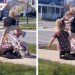 Niña conmueve a redes por ayudar a su hermana a subir en bicicleta (VIDEO)