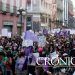 Marea púrpura se apodera de las calles de Puebla durante el 8M