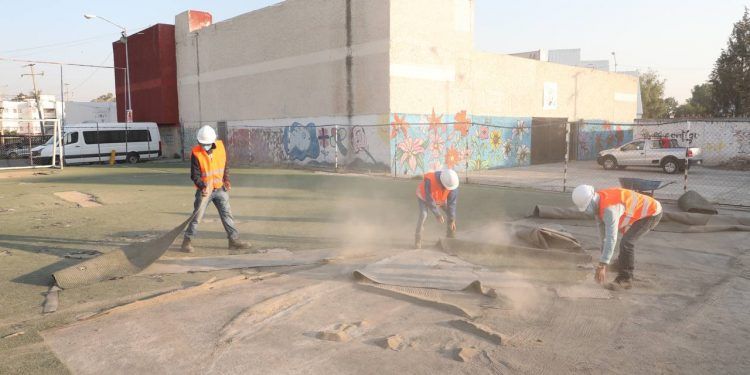 Inicia Ayuntamiento de Puebla rehabilitación simultánea de tres espacios deportivos