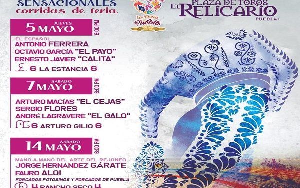 Conoce el Cartel Taurino de la Feria de Puebla 2022