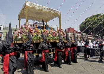 Así se vivió la Procesión de Viernes Santo en Puebla tras dos años de pandemia