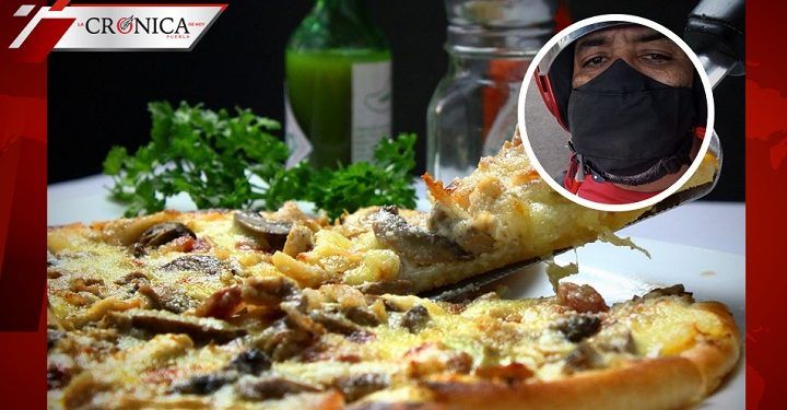 Repartidor regala pizza a niña que no tenía dinero para comer (FOTOS)