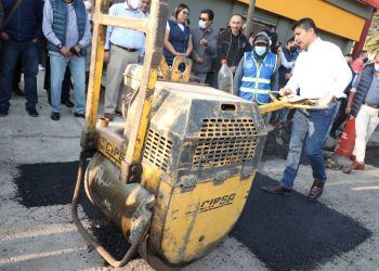 Invierte Puebla capital 38.4 mdp en bacheo