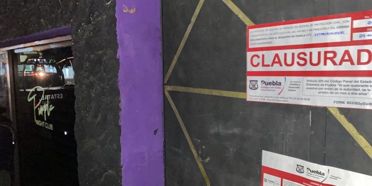 Clausuran 11 negocios nocturnos por operación irregular en Puebla