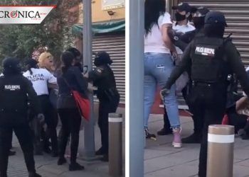 Difunden videos sobre agresión de policías a manifestantes en Guanajuato