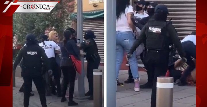 Difunden videos sobre agresión de policías a manifestantes en Guanajuato