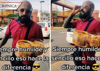 Vendedor de dulces se hace viral por similitud con el cantante Babo (VIDEO)