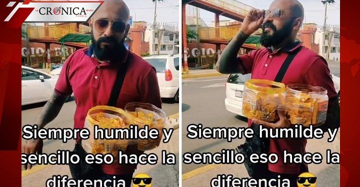 Vendedor de dulces se hace viral por similitud con el cantante Babo (VIDEO)