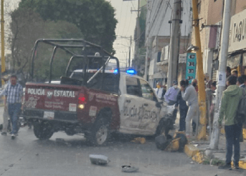 Colisiona patrulla de la SSP contra dos vehículos en la 31 Poniente