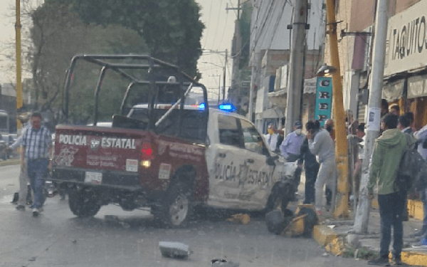 Colisiona patrulla de la SSP contra dos vehículos en la 31 Poniente