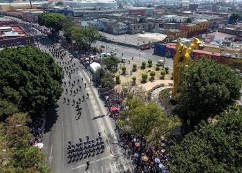 Así fue el desfile del 5 de mayo en Puebla tras dos años de pandemia
