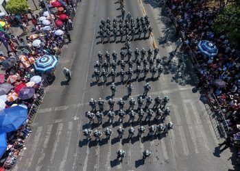 Así fue el desfile del 5 de mayo en Puebla tras dos años de pandemia