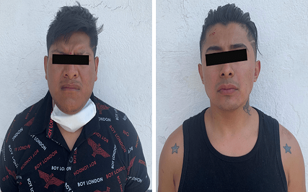 Ladrones de vehículos son detenidos en el centro de Puebla