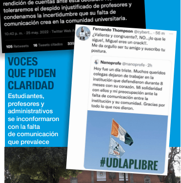 Censura UDLAP a académicos despedidos