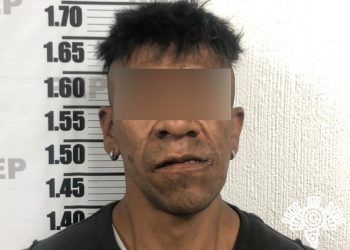Ladrón de lámparas de alumbrado público es detenido en Puebla