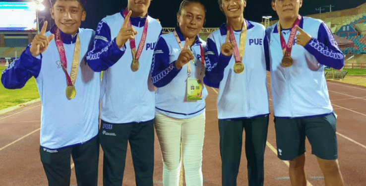 Dominan pista poblanos en relevos 4×100 sub18