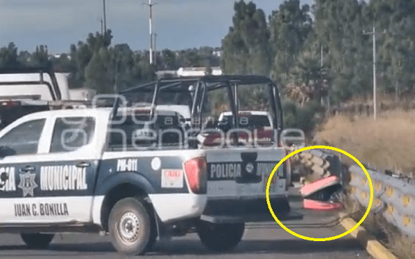 Hallan cadáver al interior de una maleta cerca del aeropuerto de Huejotzingo