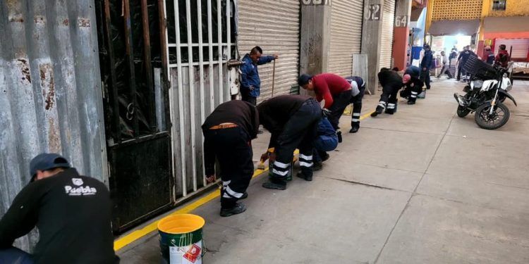 Realiza Ayuntamiento de Puebla acciones de mantenimiento en la Central de Abasto