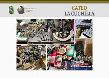 Hallan ametralladoras, cartuchos útiles y 47 kilos de droga en cateo a La Cuchilla; hay un detenido