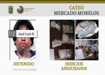 Más de 400 dosis de droga y un detenido, saldo de cateos en el mercado Unión y Morelos