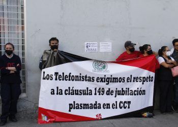 Trabajadores sindicalizados de Telmex en Puebla se unen a huelga nacional