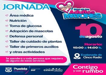 Realiza DIF Municipal jornada de atención para adultos mayores este 10 de agosto