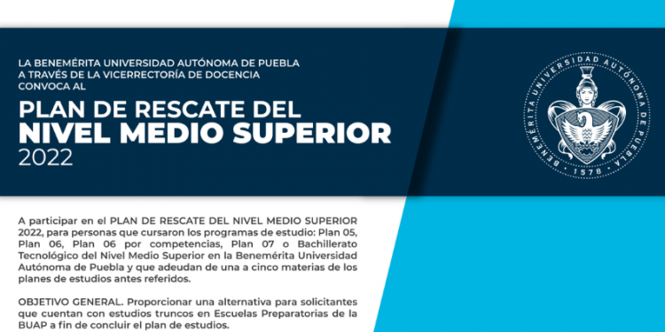 Anuncia BUAP plan para que jóvenes truncos concluyan preparatoria y licenciatura