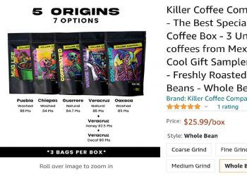 Café de Huitzilan de Serdán, comercializado en EU a través de Amazon