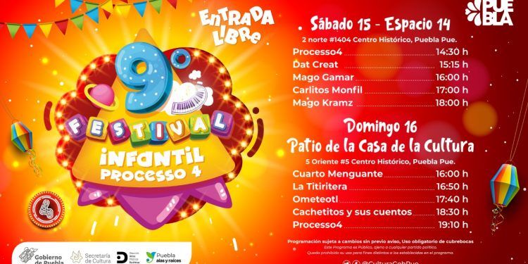 Invita “Processo 4” a la novena edición de su Festival Infantil