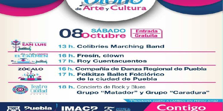 Continúa la reactivación del Centro de Puebla con actividades para toda la familia