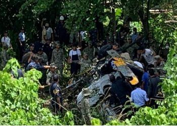Se desploma helicóptero de la Marina en tabasco; tres elementos fallecidos