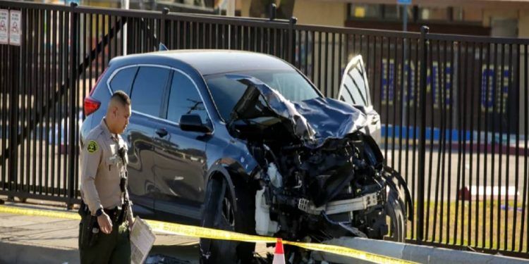 Detienen a conductor que arrolló a 25 cadetes en Los Ángeles