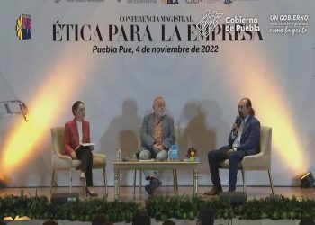 Fernando Savater y Claudia Sheinbaum disertan en Puebla sobre la ética para los empresarios