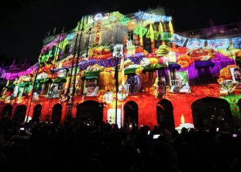 vidoe mapping muertos puebla
