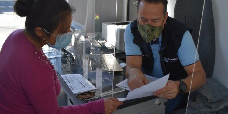Predial Móvil recorre diversas colonias de Puebla
