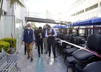 Rectora de la BUAP supervisa obras de remodelación en la Facultad de Medicina