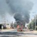 Explota camioneta con pirotecnia en Santa Ana Xalmimilulco en Puebla