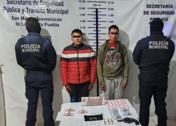 En Texmelucan detienen a José Erick N, por posesión de arma y droga