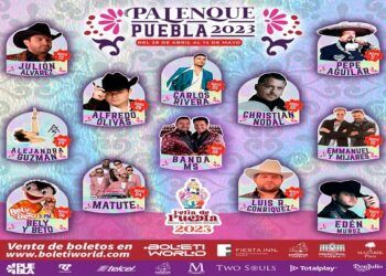 Palenque de la Feria de Puebla 2023 tendrá a Carlos Rivera, Nodal, Banda MS