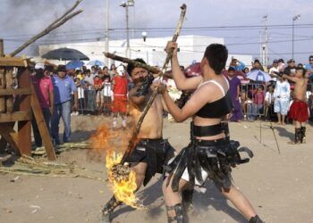 Viacrucis en Romero Vargas, tradición que perdura y crece