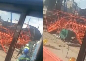 Se desploman andamios en los trabajos de reparación de la Línea 12 del Metro